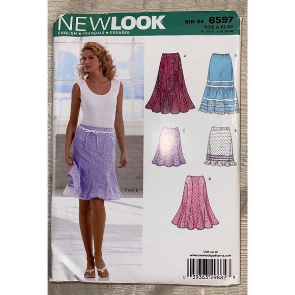 New Look Other - New Look Skirt Pattern # 6597 UNCUT
